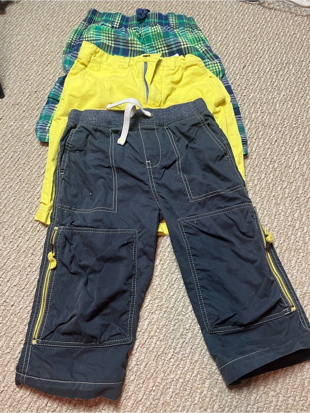 Lots Boys Mini Boden Navy Cargo Shorts size 10